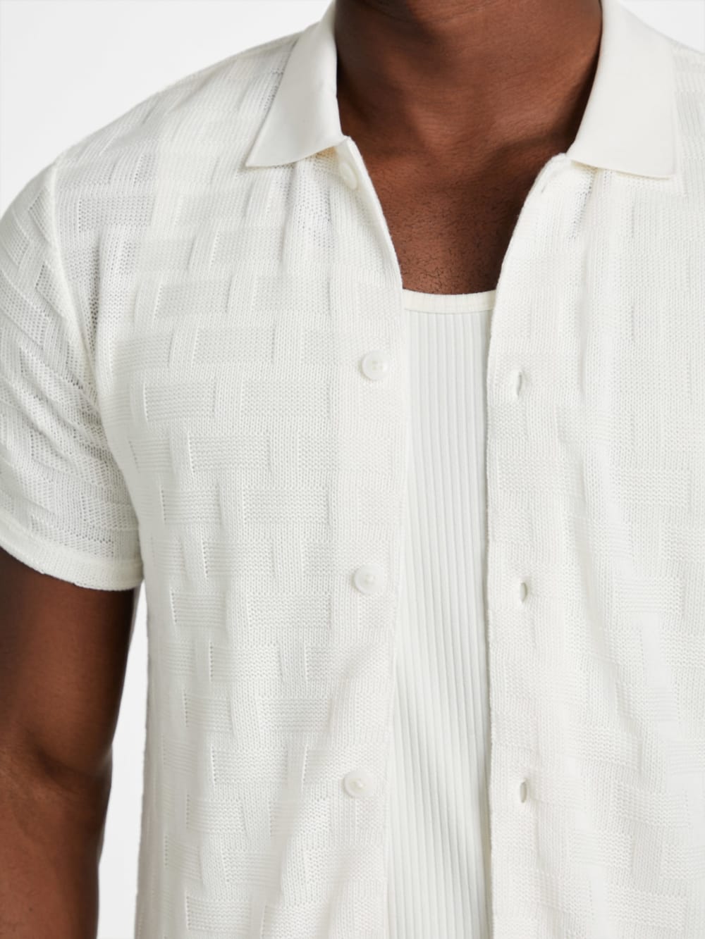 Eco Tristan Textured Shirt - Guess