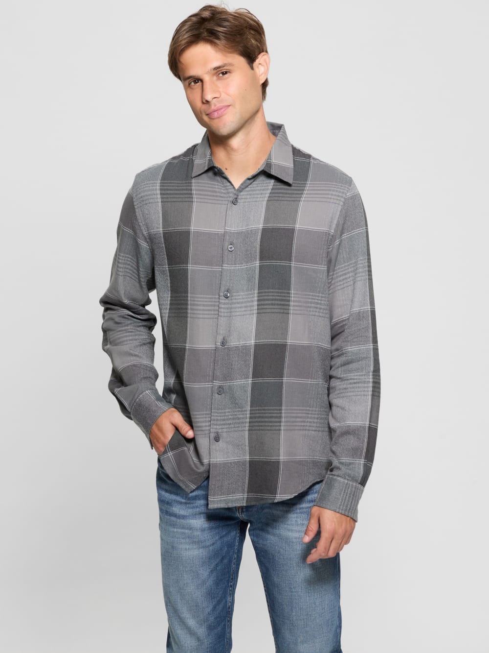 Noah Plaid Corduroy Shirt - Guess