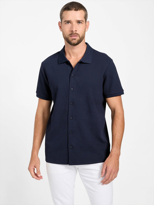 Eco Aaron Textured Shirt - Guess