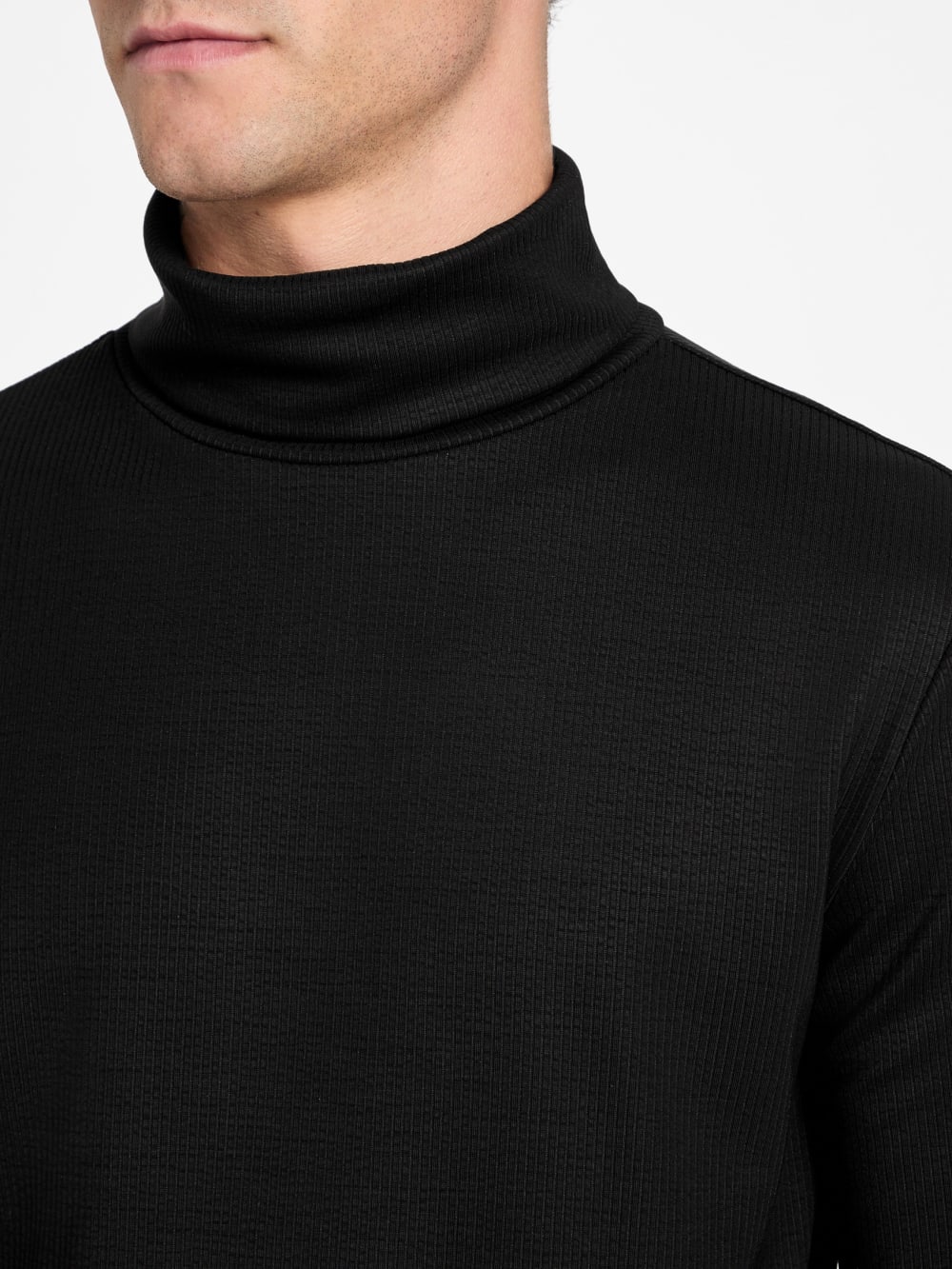 Eco Viscose-Blend Ribbed Shirt - Guess