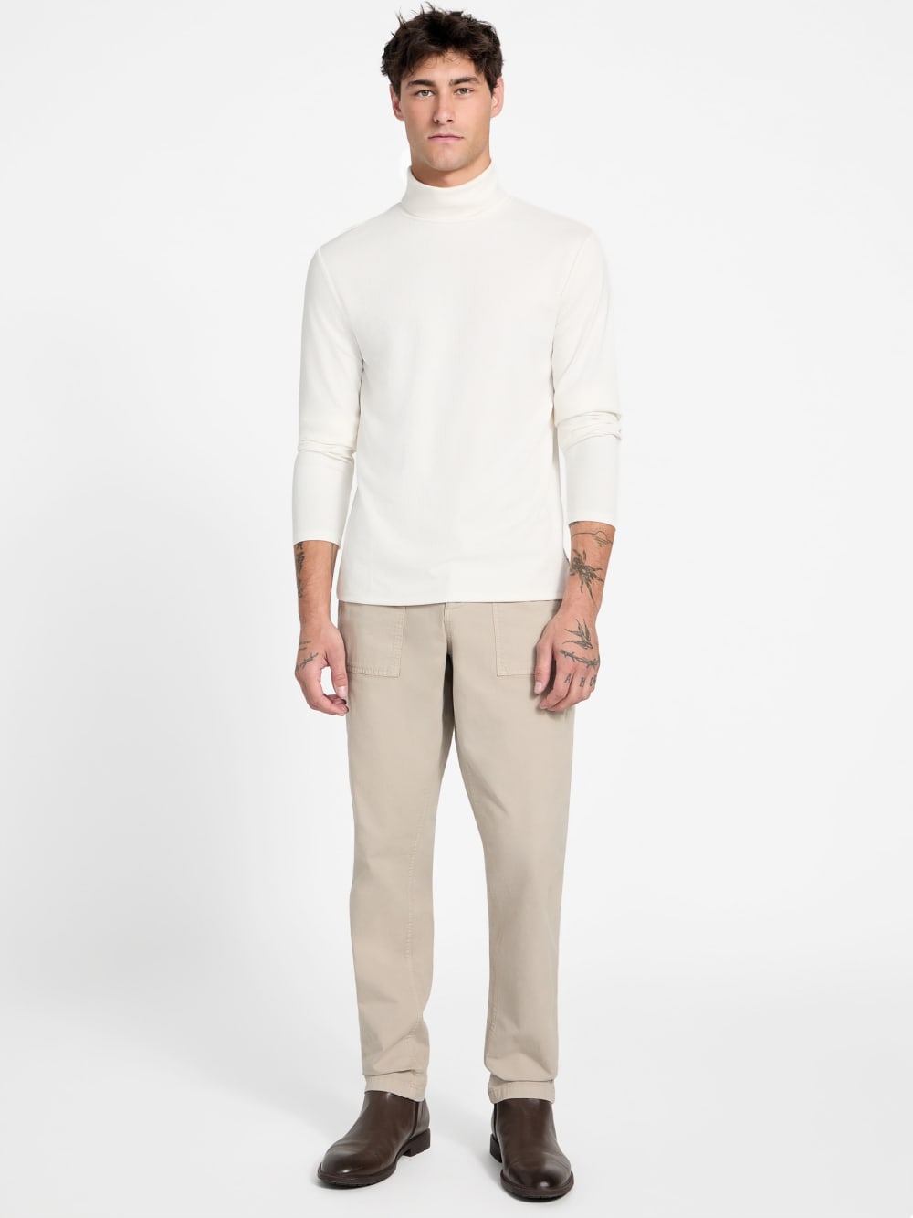 Eco Viscose-Blend Ribbed Shirt - Guess
