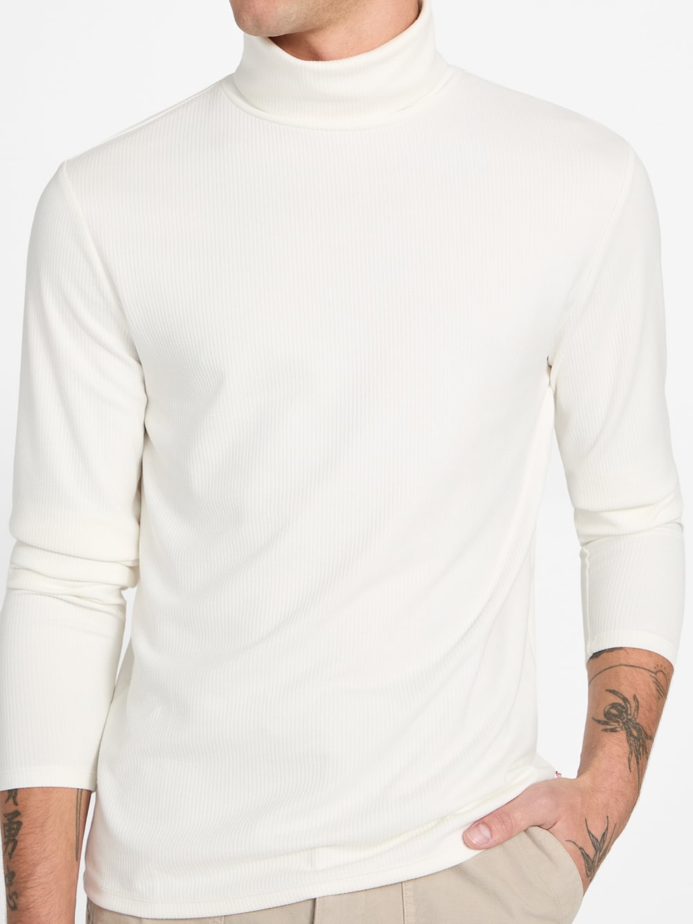 Eco Viscose-Blend Ribbed Shirt - Guess