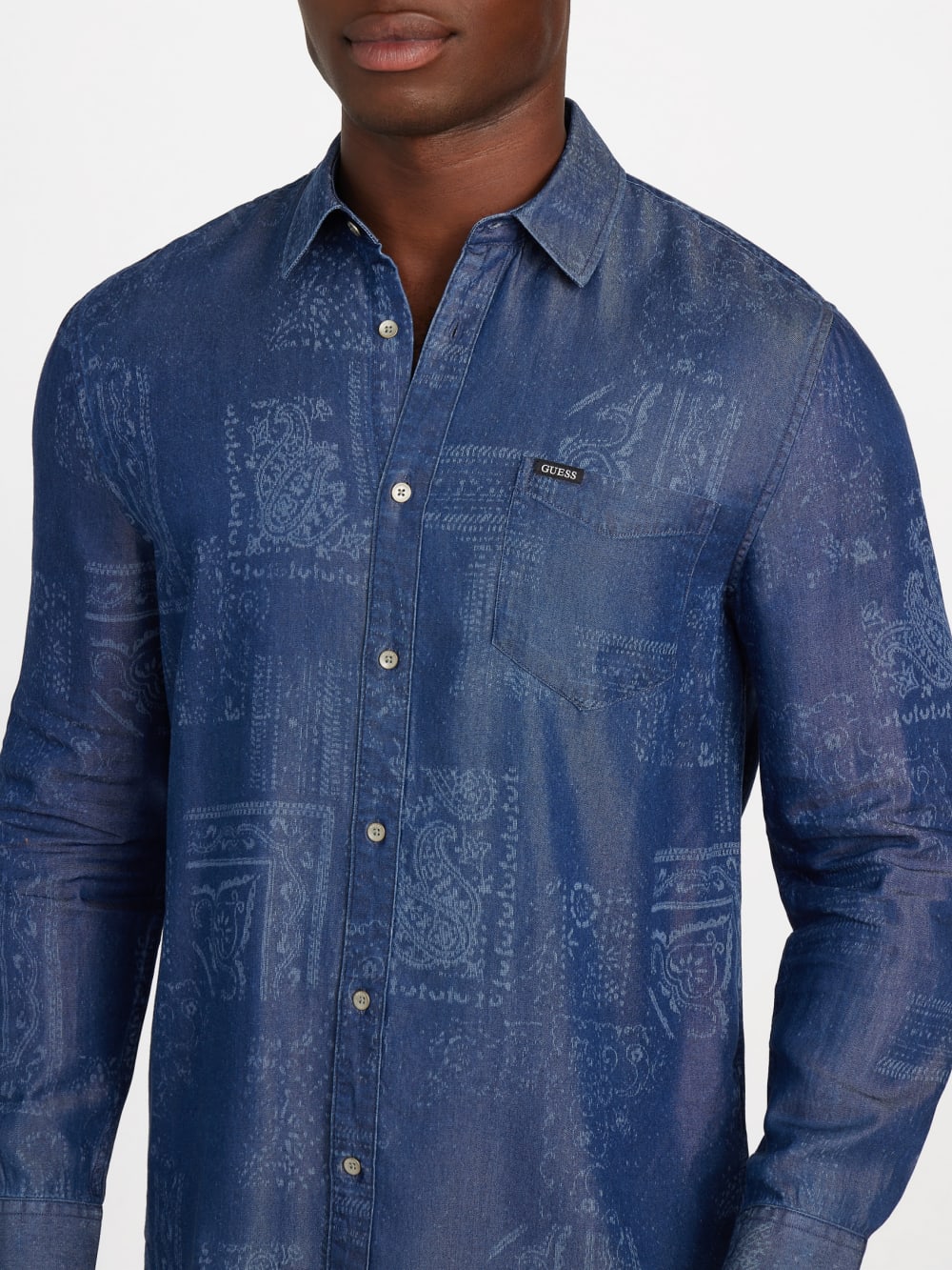 Eco Printed Bandana Twill Overshirt - Guess