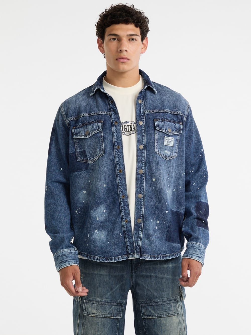 GUESS Originals Oversized Denim Shirt - Guess