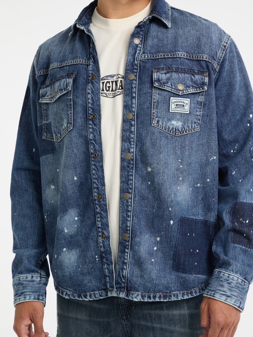 GUESS Originals Oversized Denim Shirt - Guess
