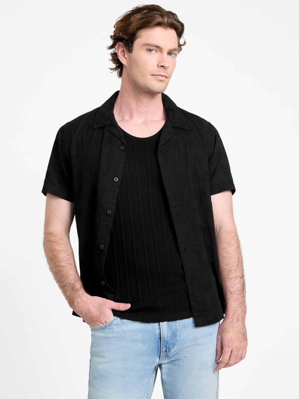 Moss Dobby Shirt - Guess