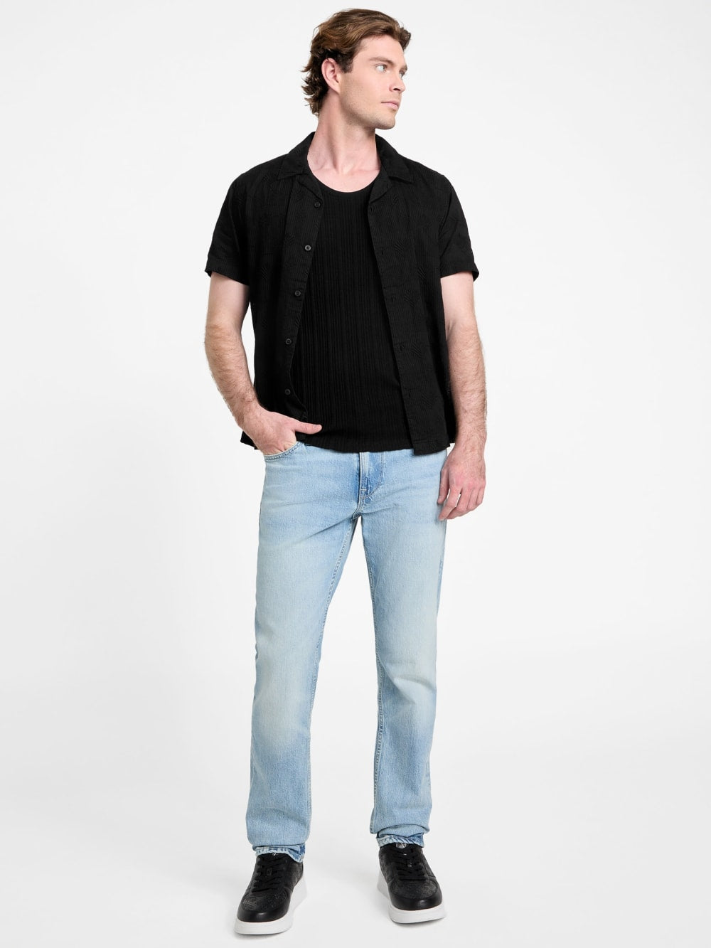 Moss Dobby Shirt - Guess
