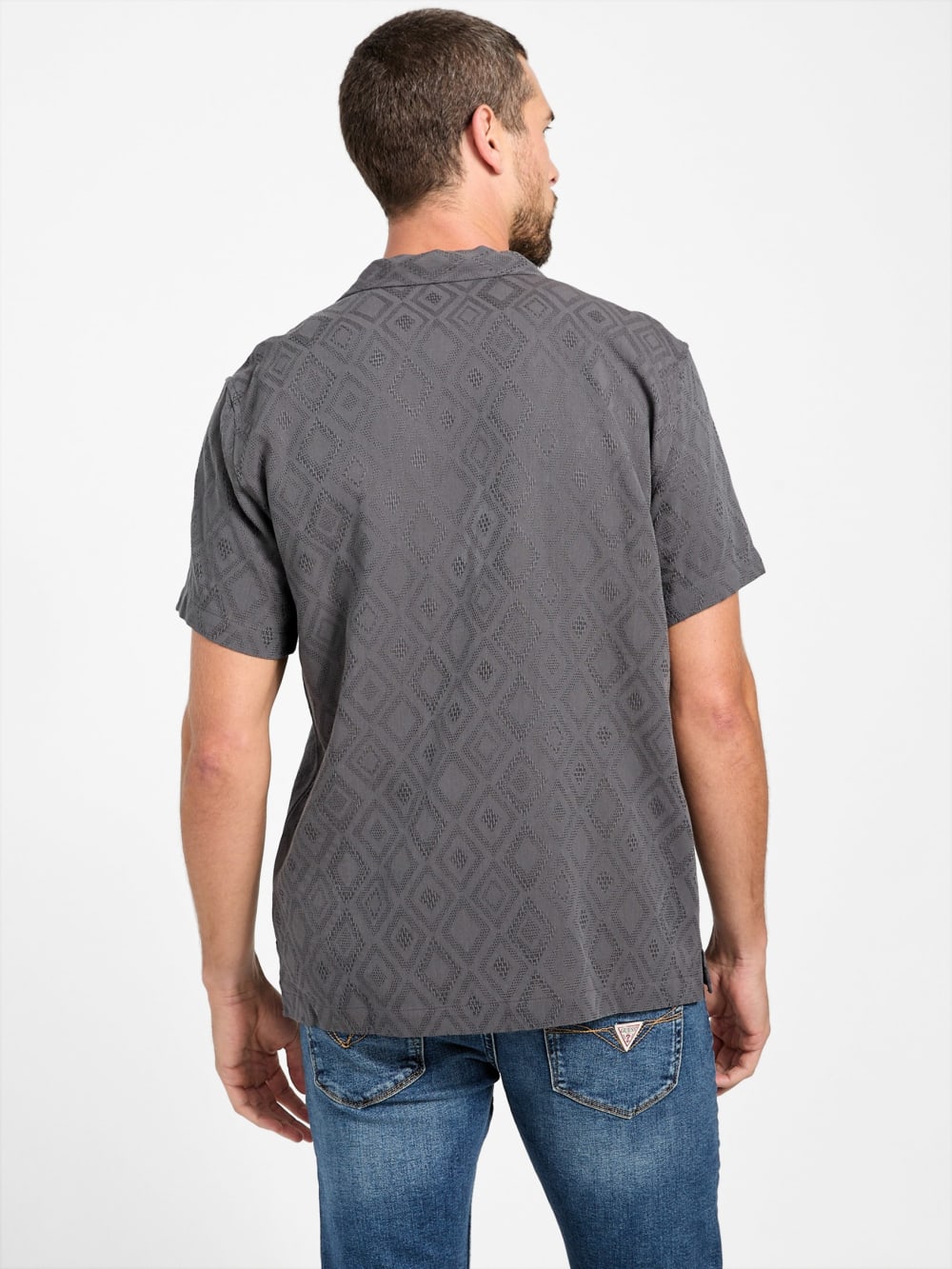 Eco Diamond Jacquard Shirt - Guess