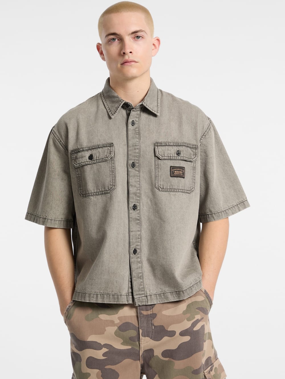 GUESS Originals Boxy Denim Shirt - Guess