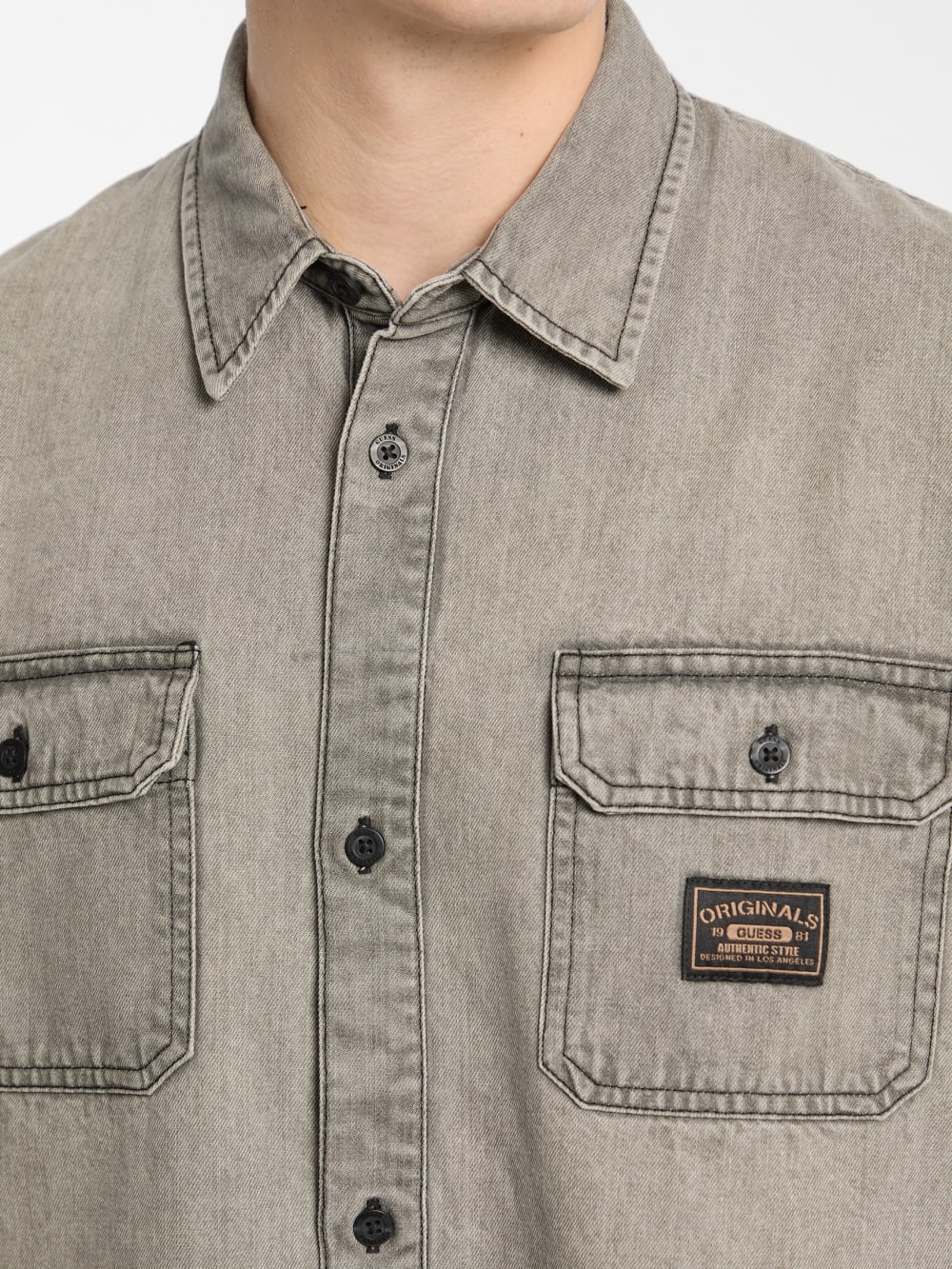 GUESS Originals Boxy Denim Shirt - Guess