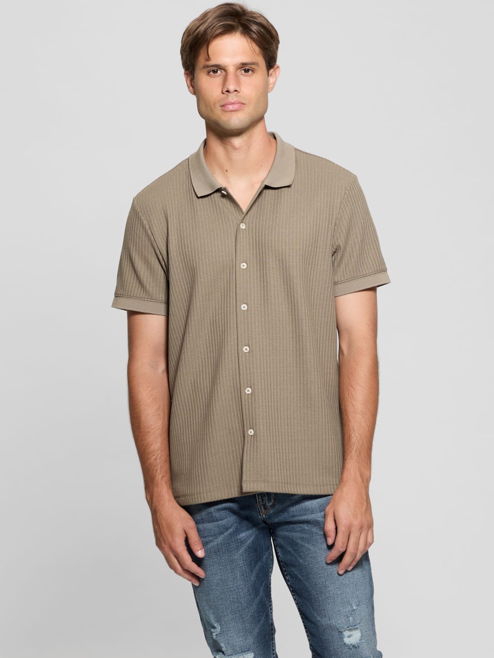 Pointelle Knit Shirt - Guess