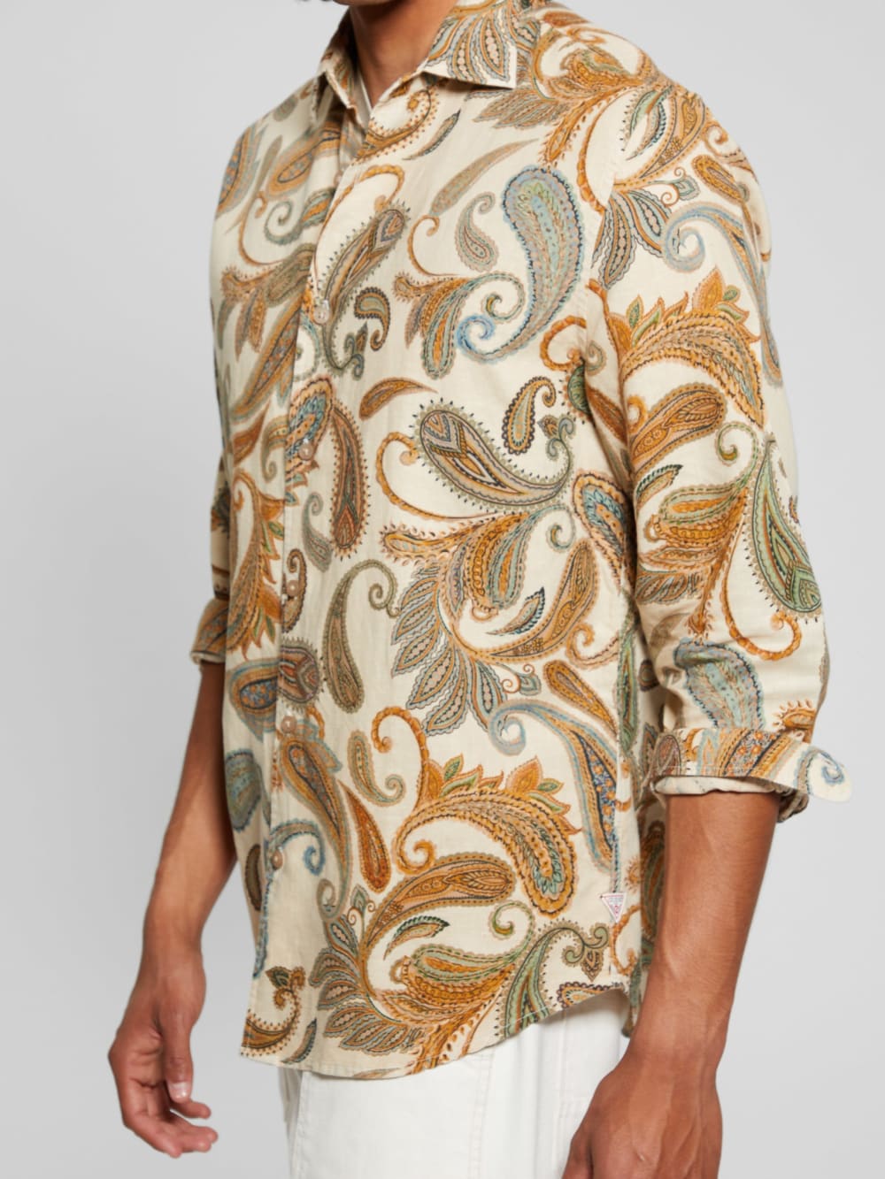Eco Linen Paisley Shirt - Guess