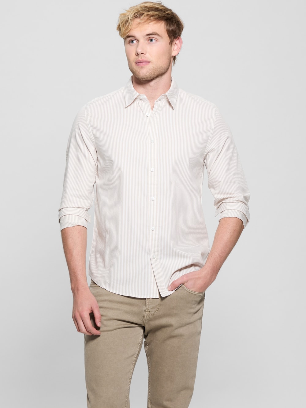 Oxford Striped Shirt - Guess