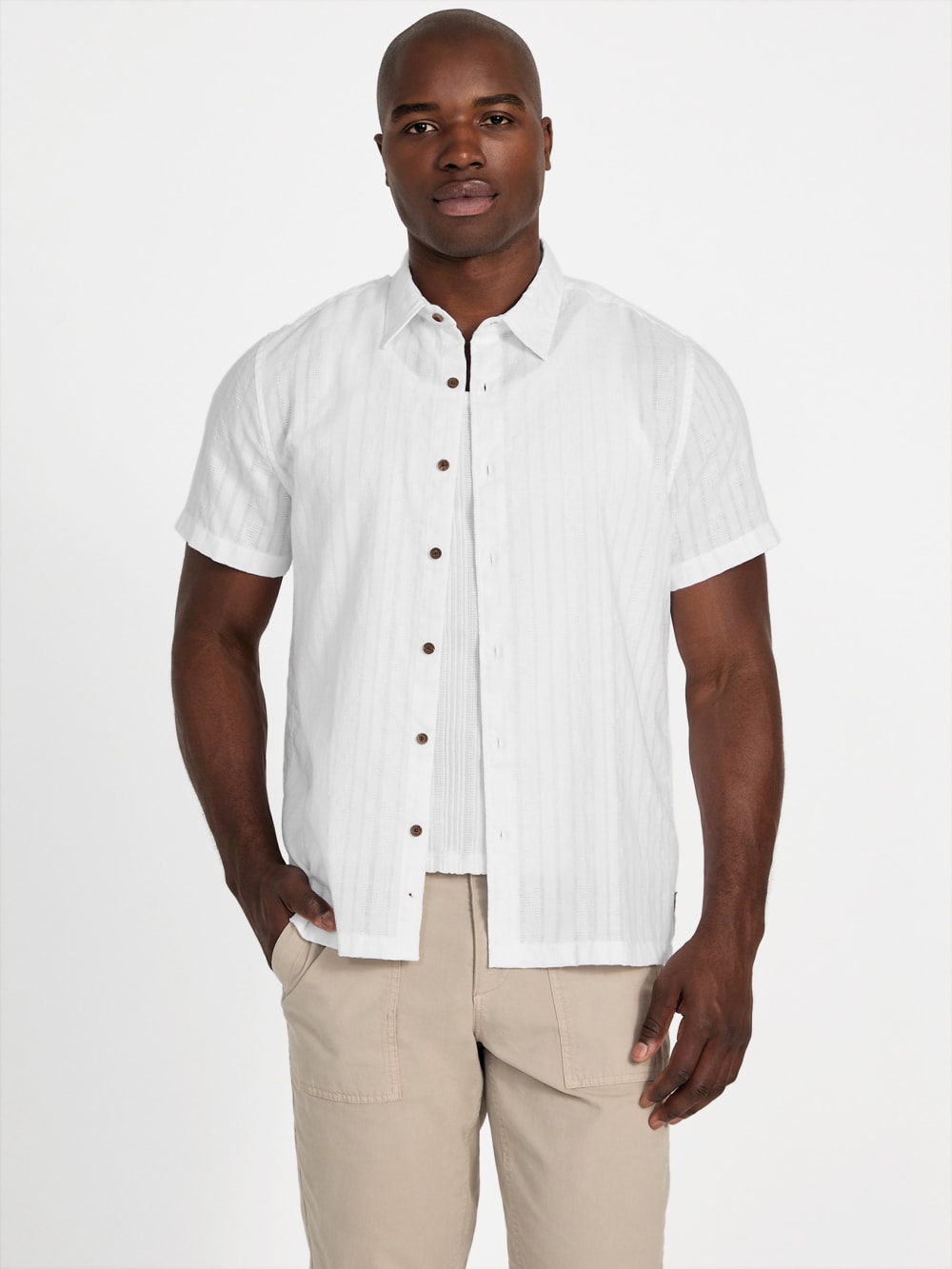 Wimbley Striped Dobby Shirt - Guess