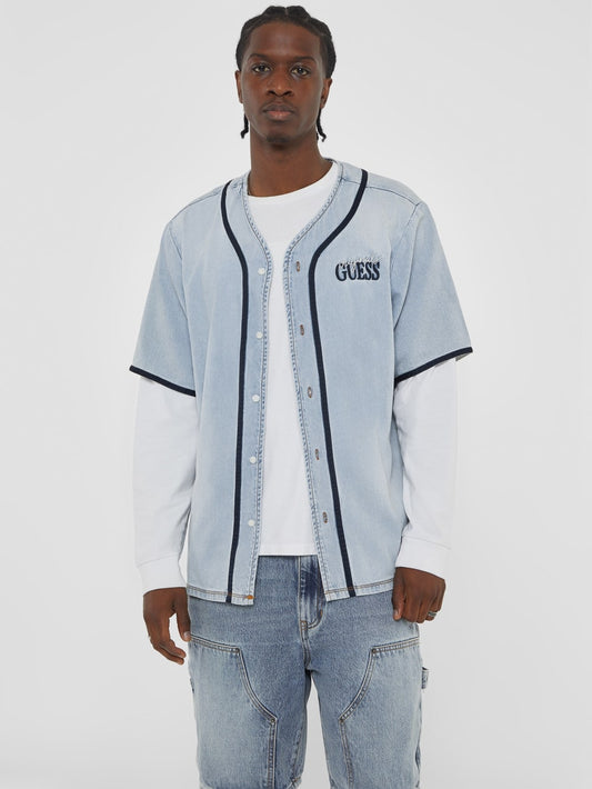 GUESS Originals Denim Baseball Shirt - Guess