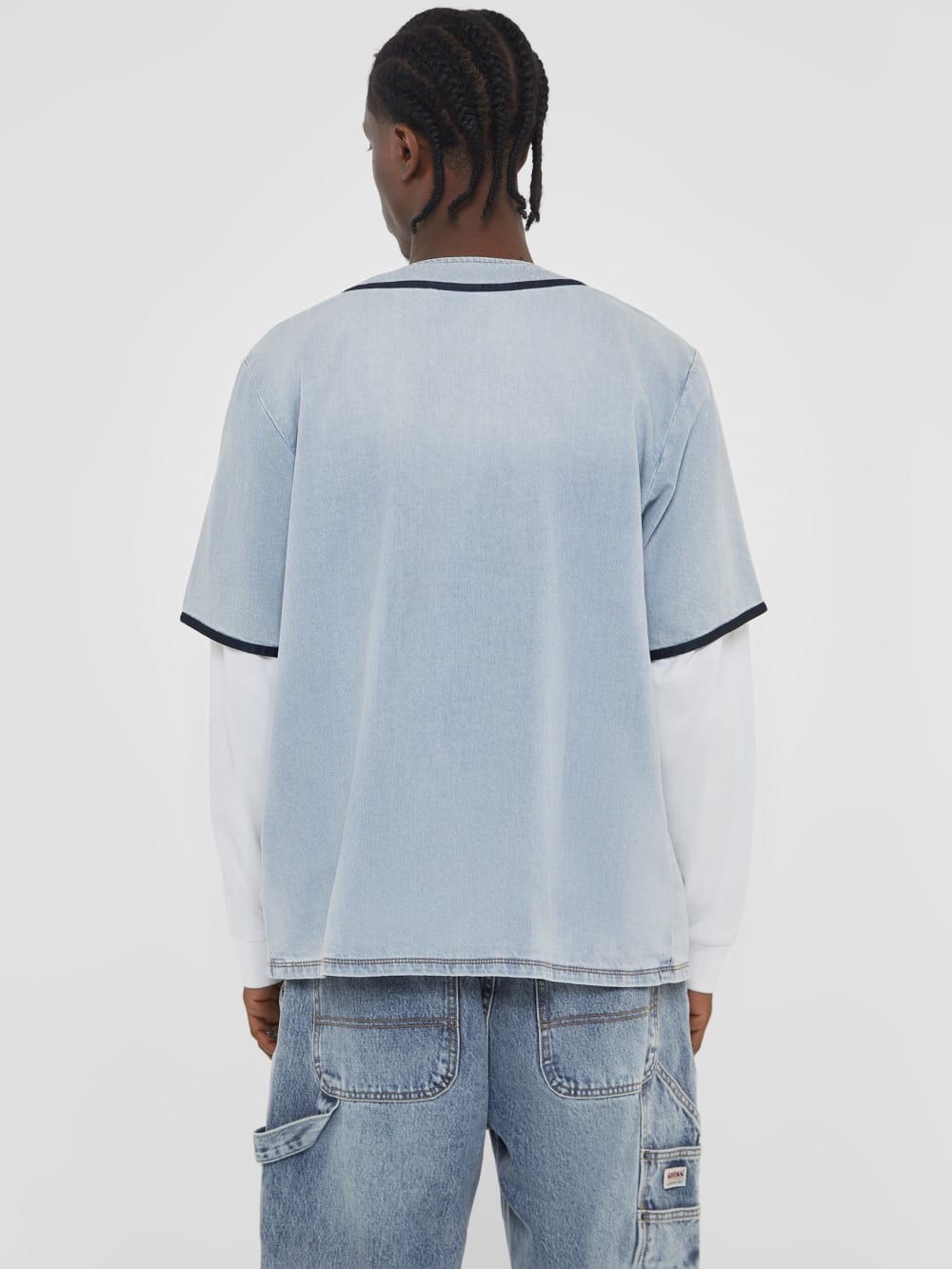 GUESS Originals Denim Baseball Shirt - Guess