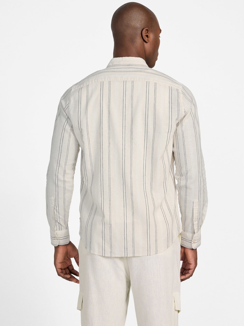 Eco Harkin Striped Linen Shirt - Guess
