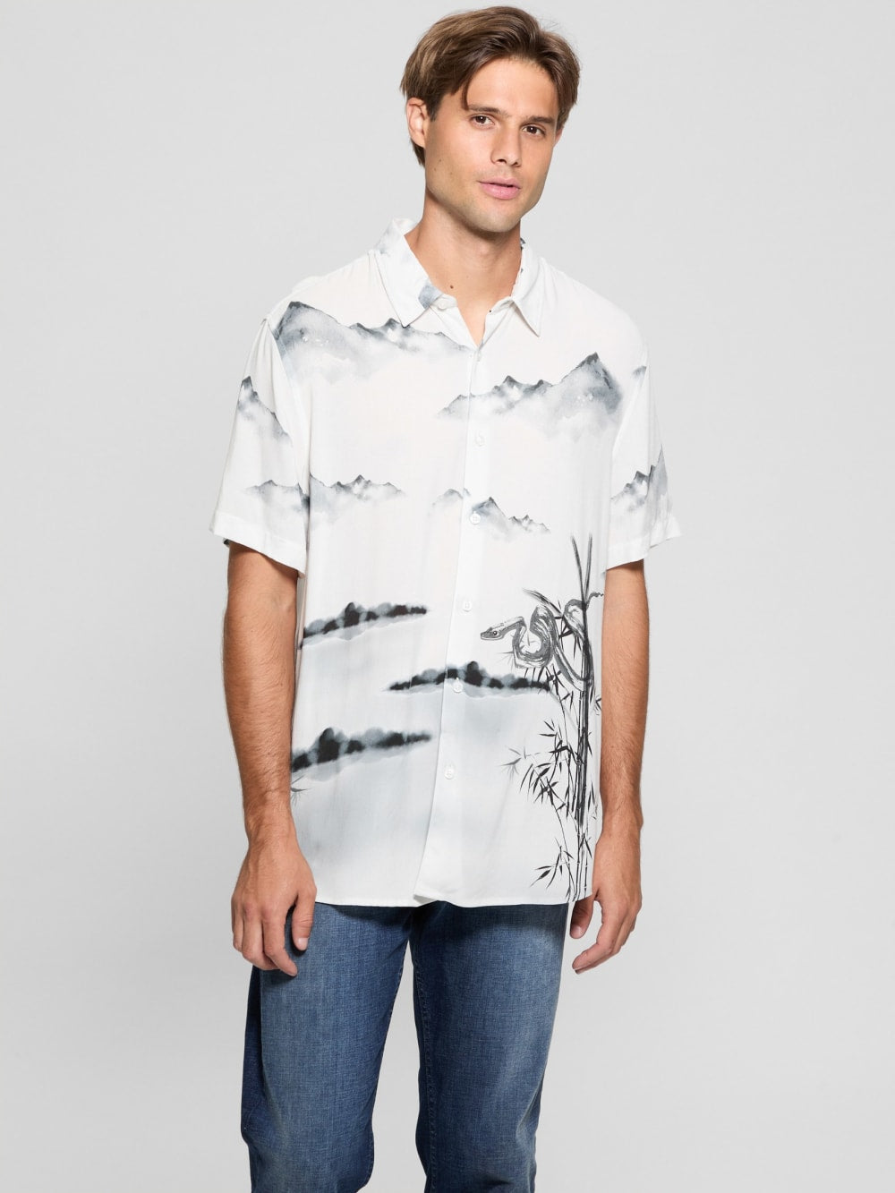 Eco Bamboo Snake Shirt - Guess