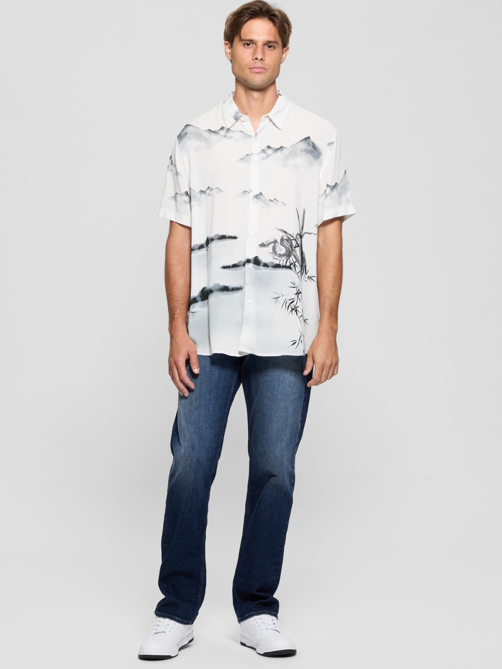 Eco Bamboo Snake Shirt - Guess