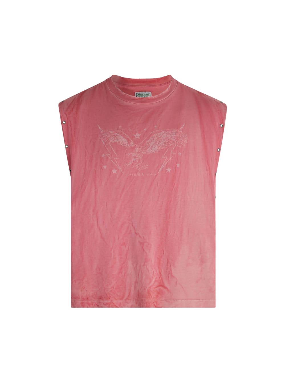 washed graphic muscle tank - Guess