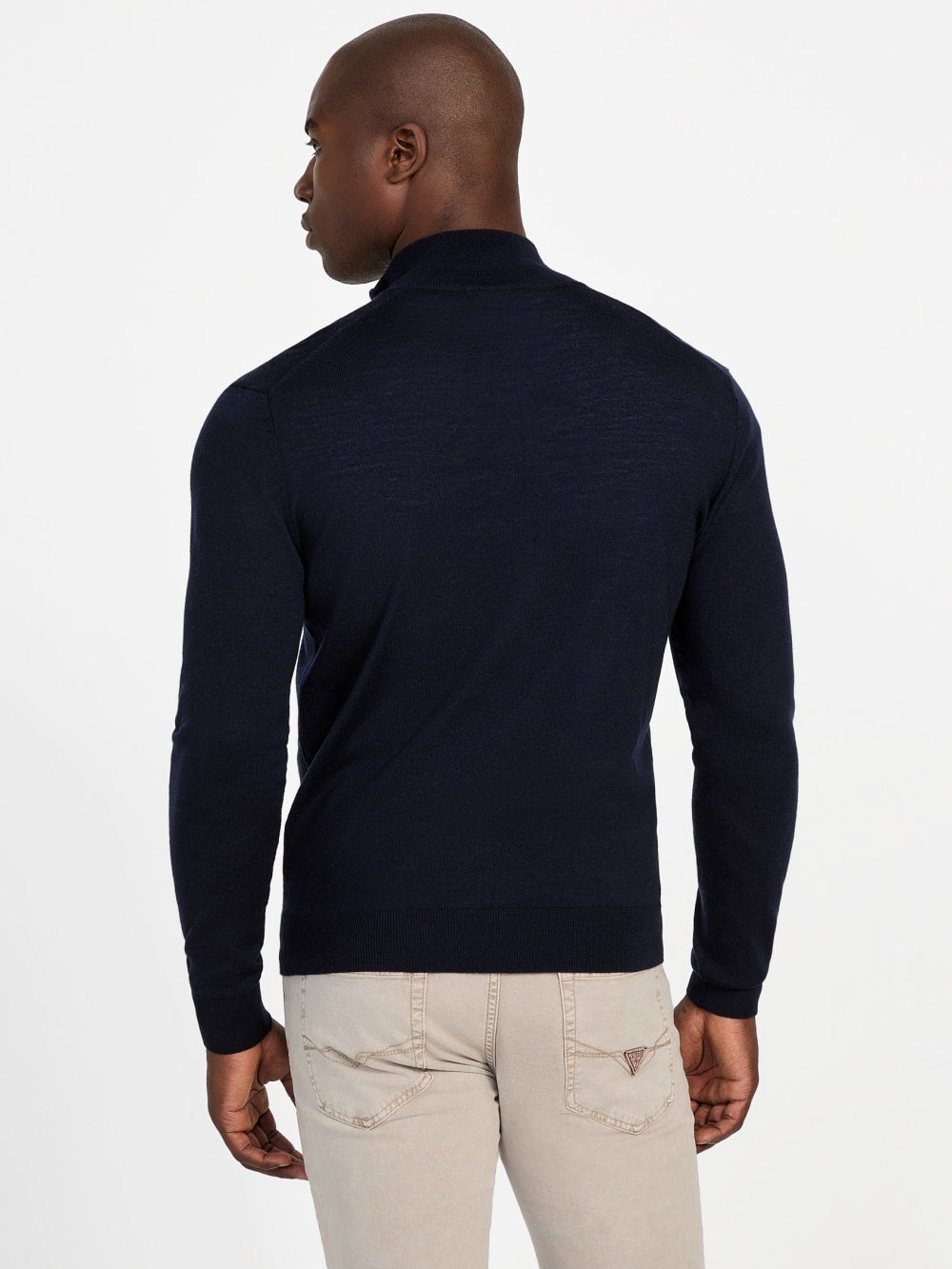 Fred Full-Zip Wool Sweater - Guess