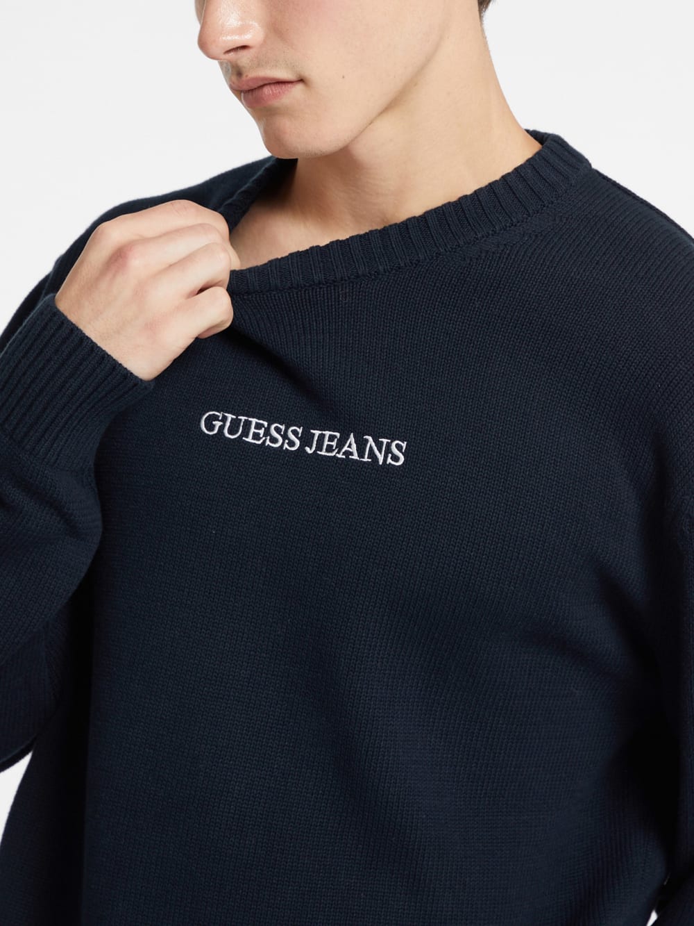Embroidered Logo Sweater - Guess