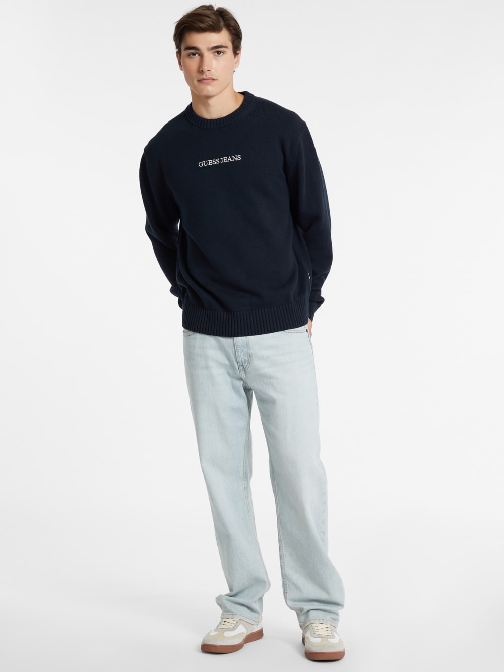 Embroidered Logo Sweater - Guess