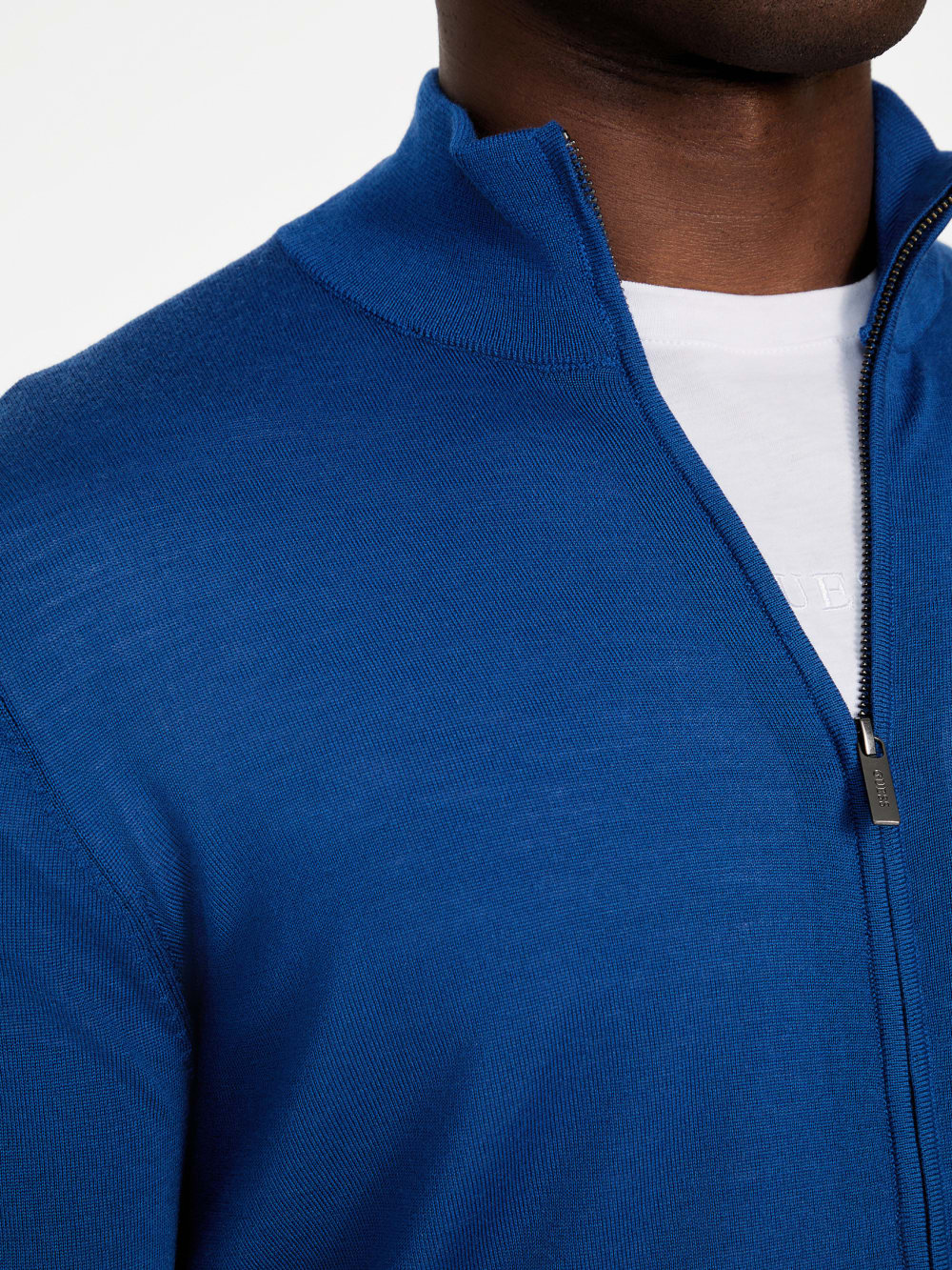 Fred Full-Zip Wool Sweater - Guess