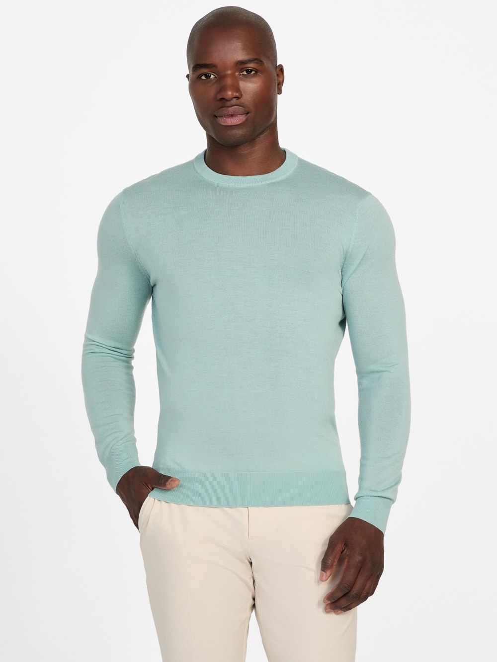 Fred Crewneck Wool Sweater - Guess