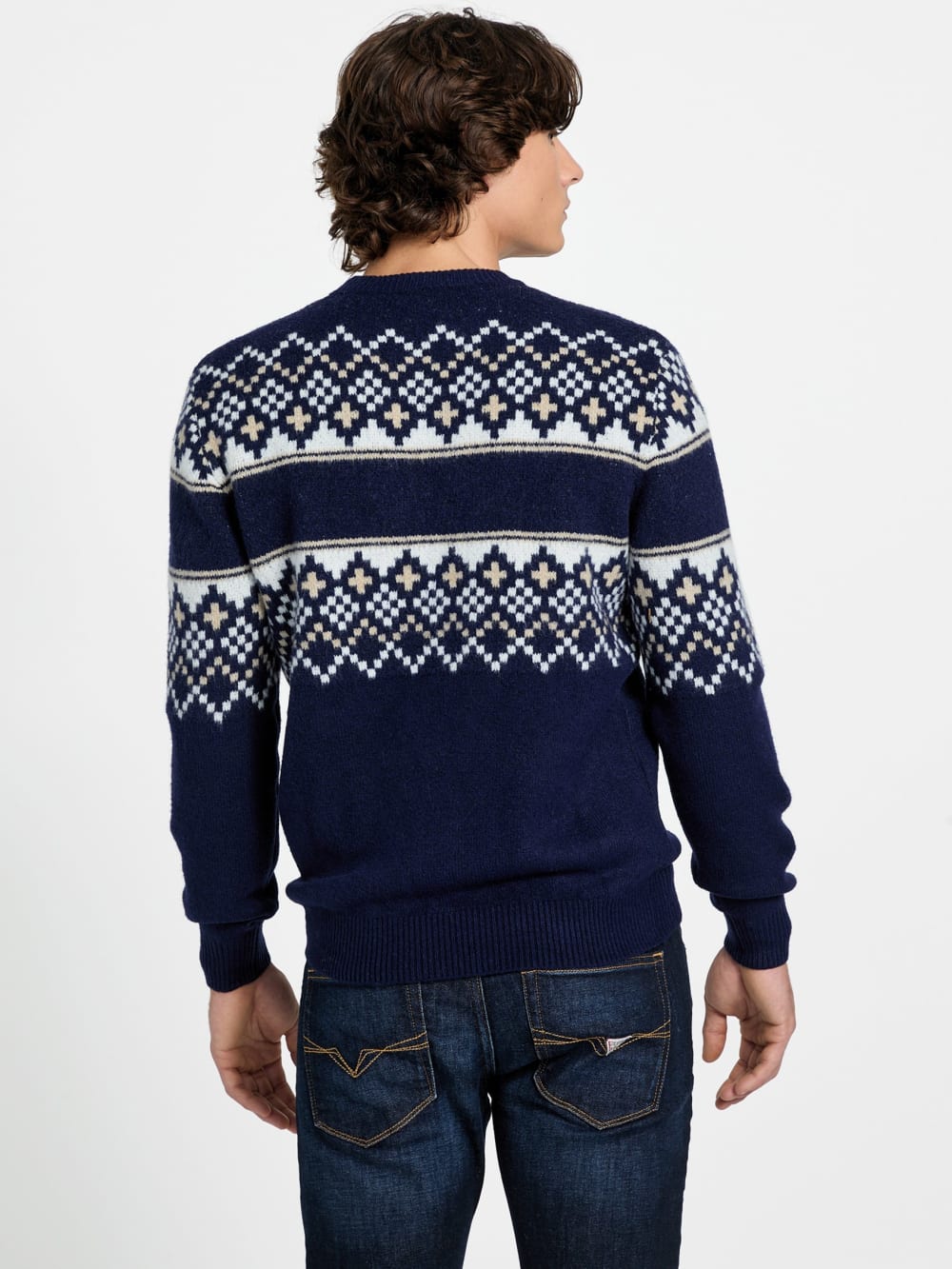 Nordic wool-blend logo sweater - Guess