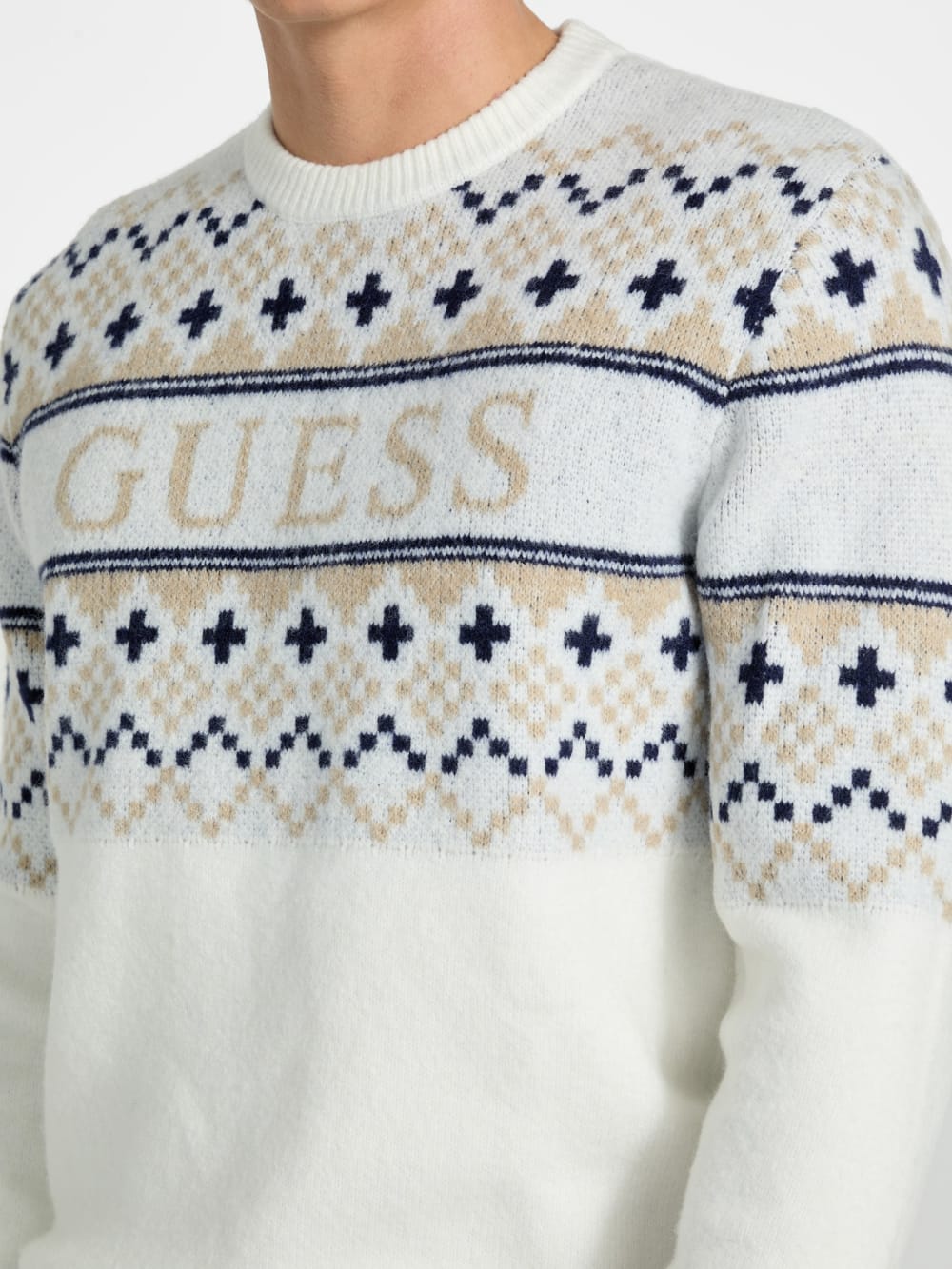Nordic wool-blend logo sweater - Guess