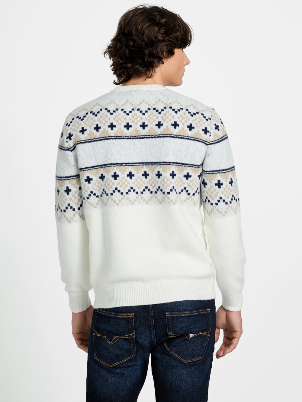 Nordic wool-blend logo sweater - Guess