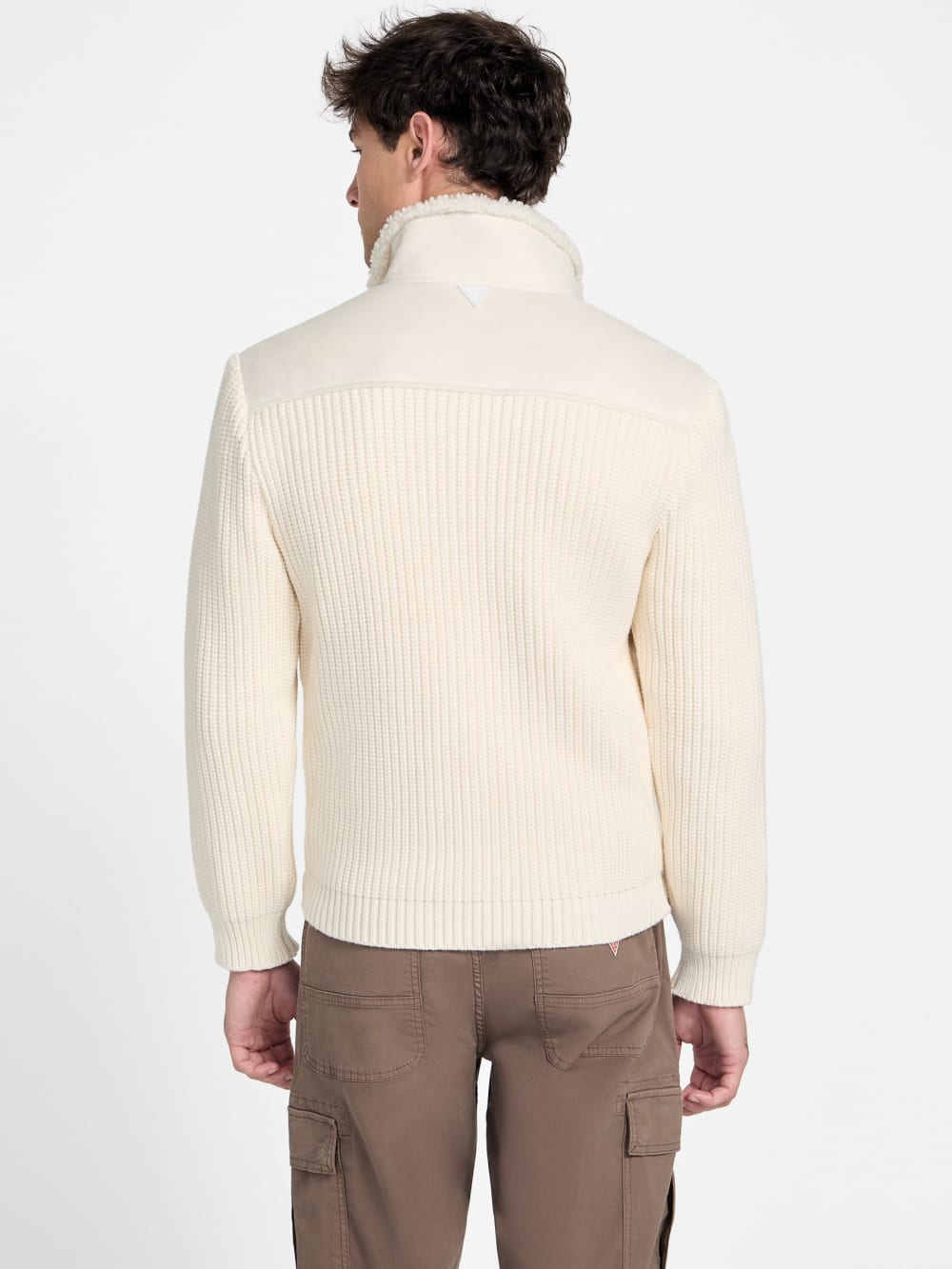 River Faux- Suede Knit Jacket - Guess