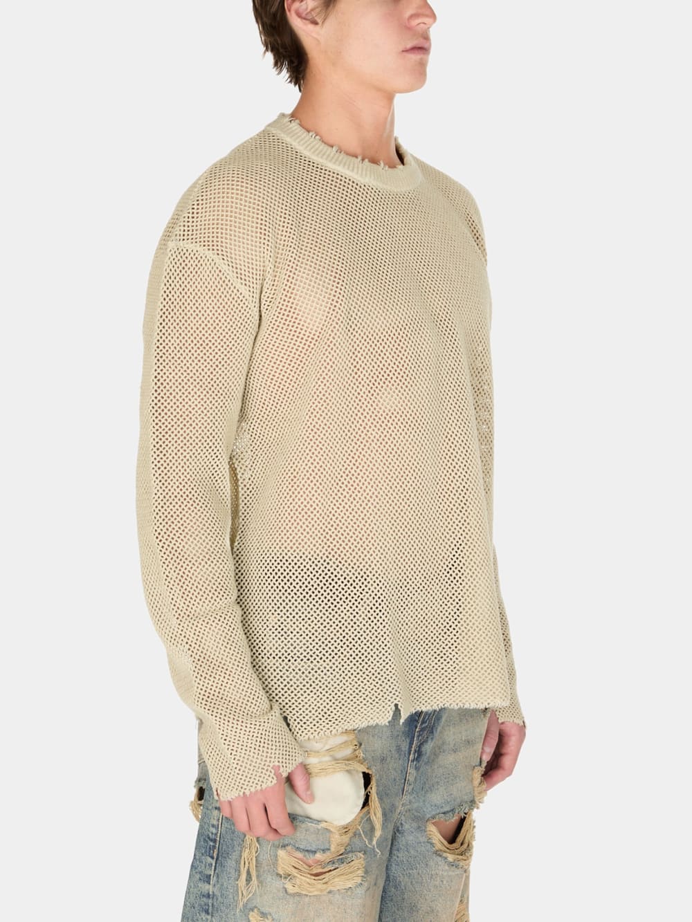 distressed knit sweater - Guess
