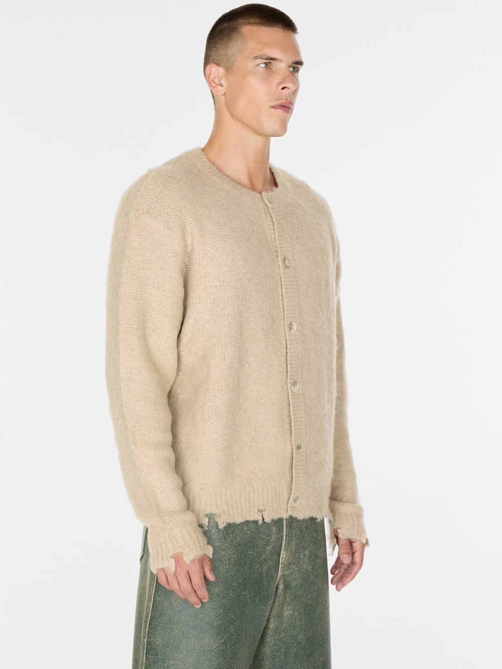 fuzzy wool-blend cardigan - Guess