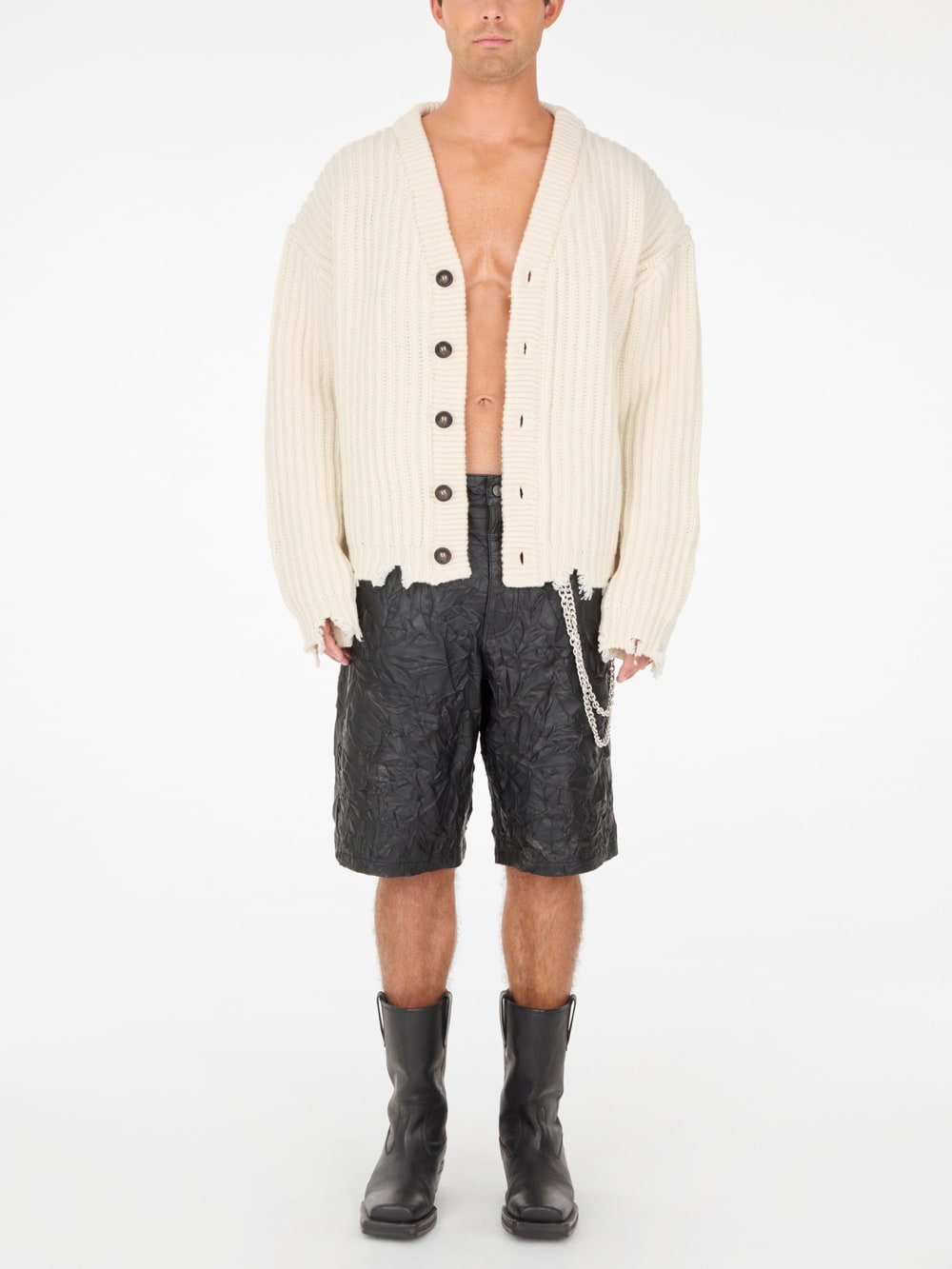 frayed cardigan - Guess