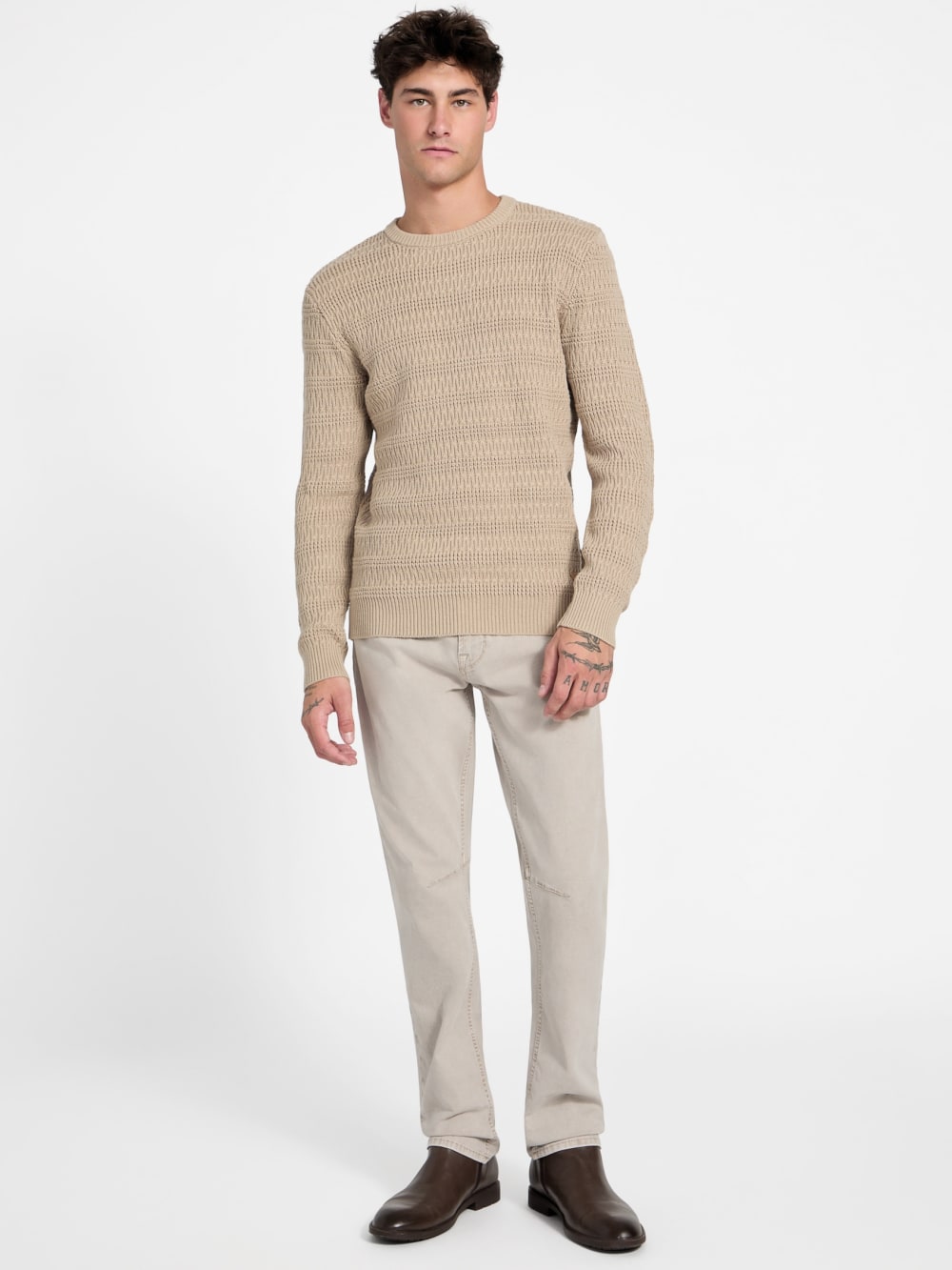 Eco Jeff Stitched Sweater - Guess