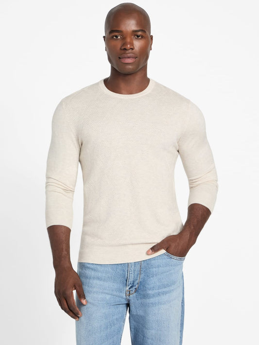 Jamaar Crewneck Stitched Sweater - Guess