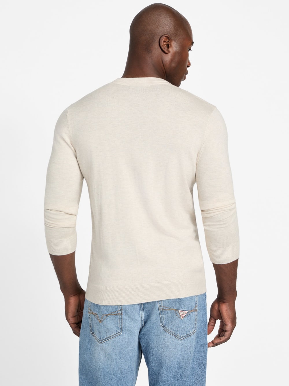 Jamaar Crewneck Stitched Sweater - Guess