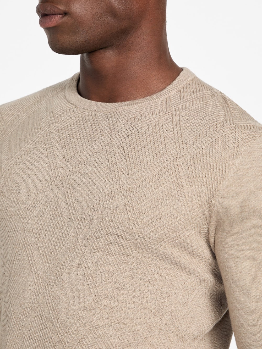 Jamaar Crewneck Stitched Sweater - Guess