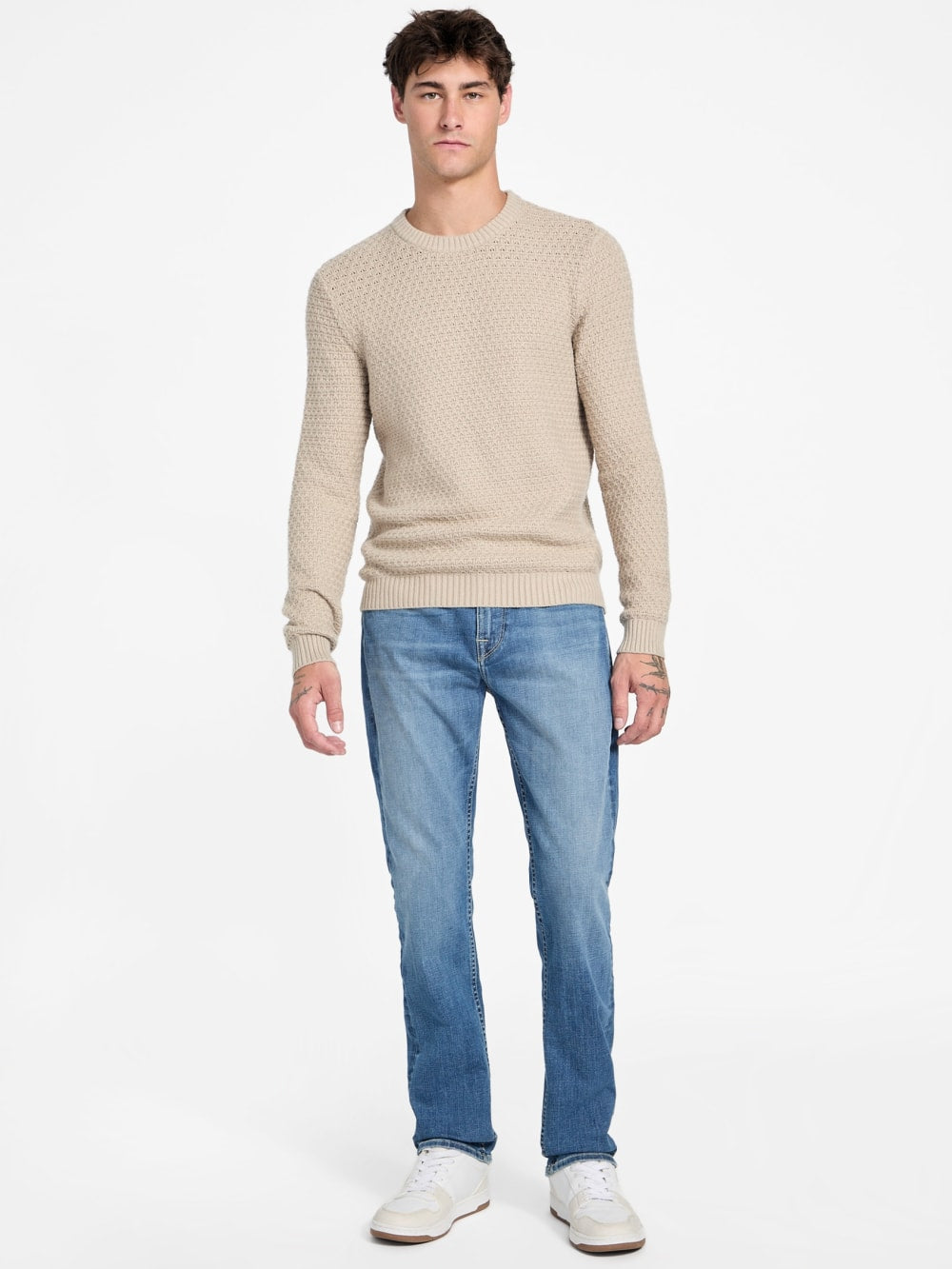 Eco Arlo Open-Stitch Sweater - Guess
