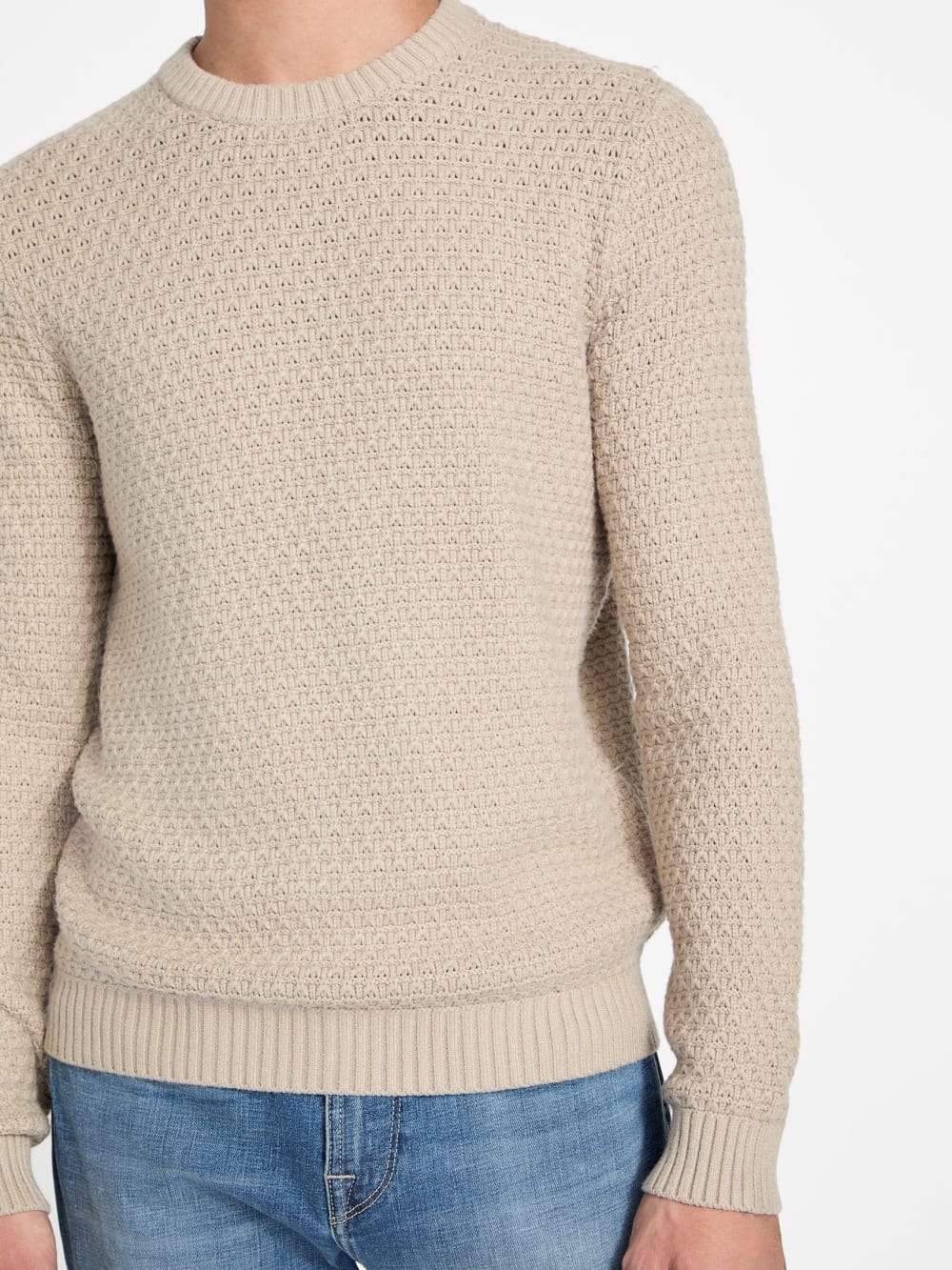 Eco Arlo Open-Stitch Sweater - Guess