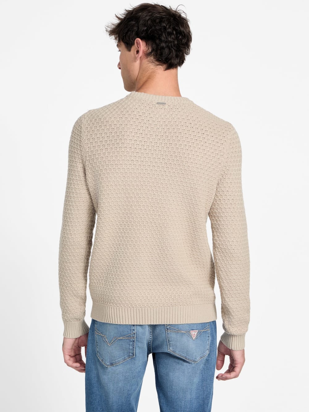 Eco Arlo Open-Stitch Sweater - Guess