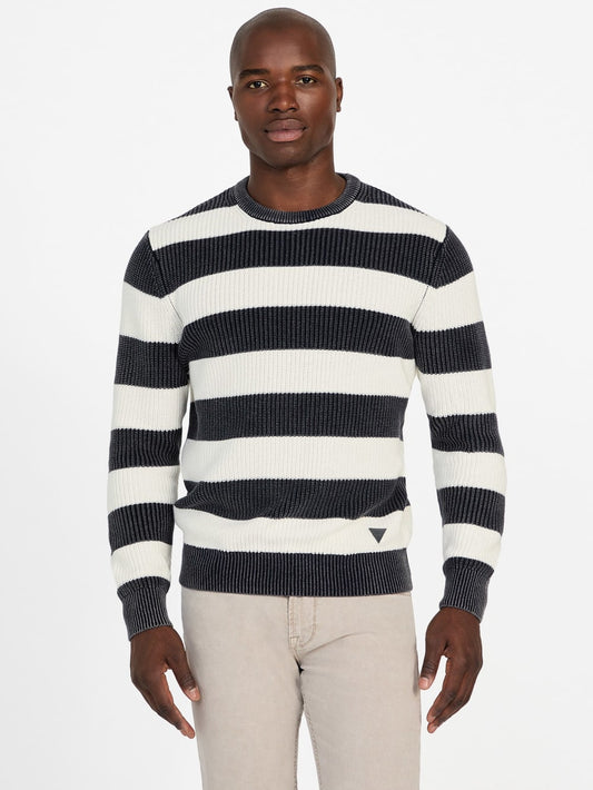 Herbie Ribbed Washed Sweater - Guess