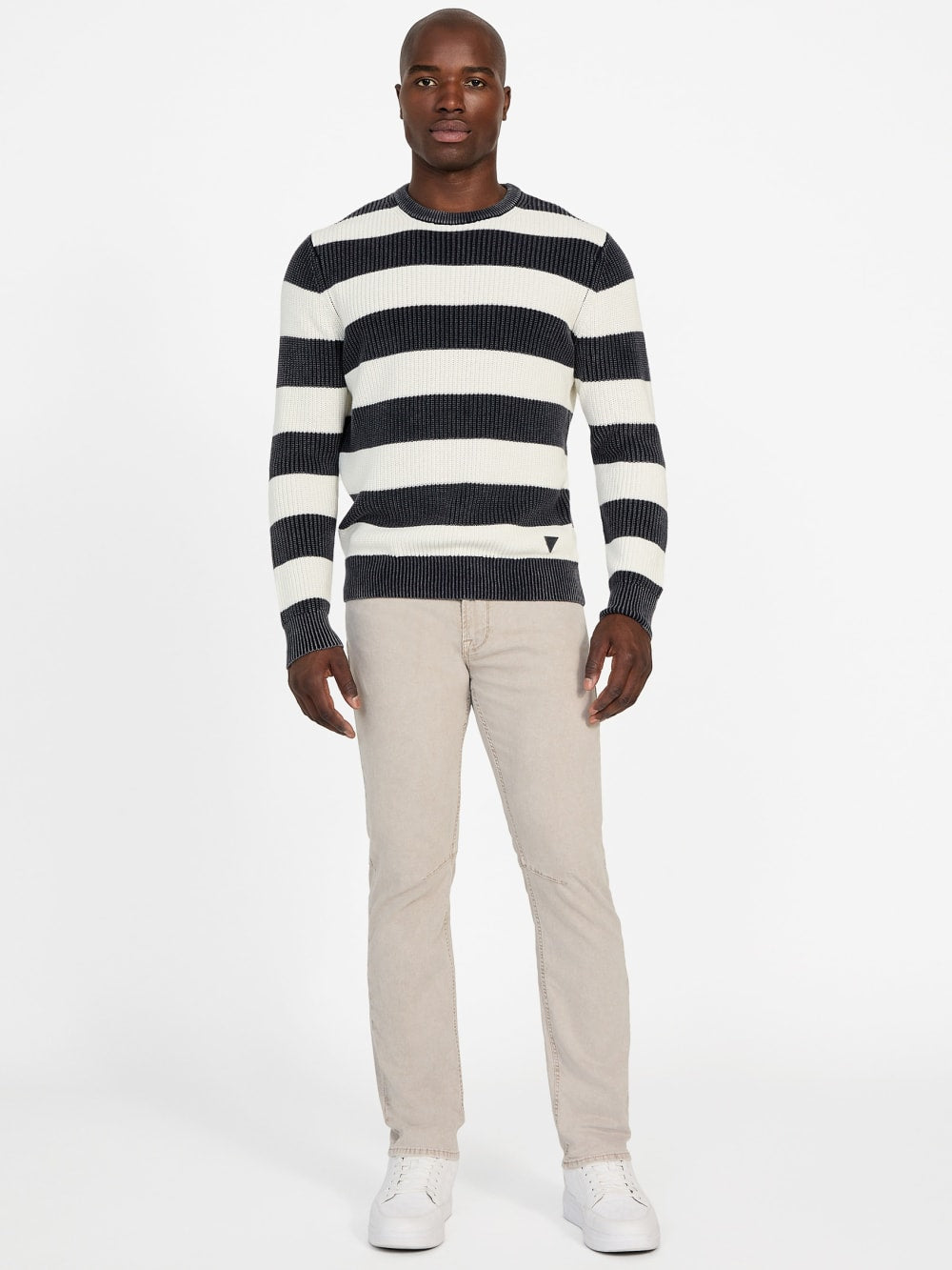 Herbie Ribbed Washed Sweater - Guess