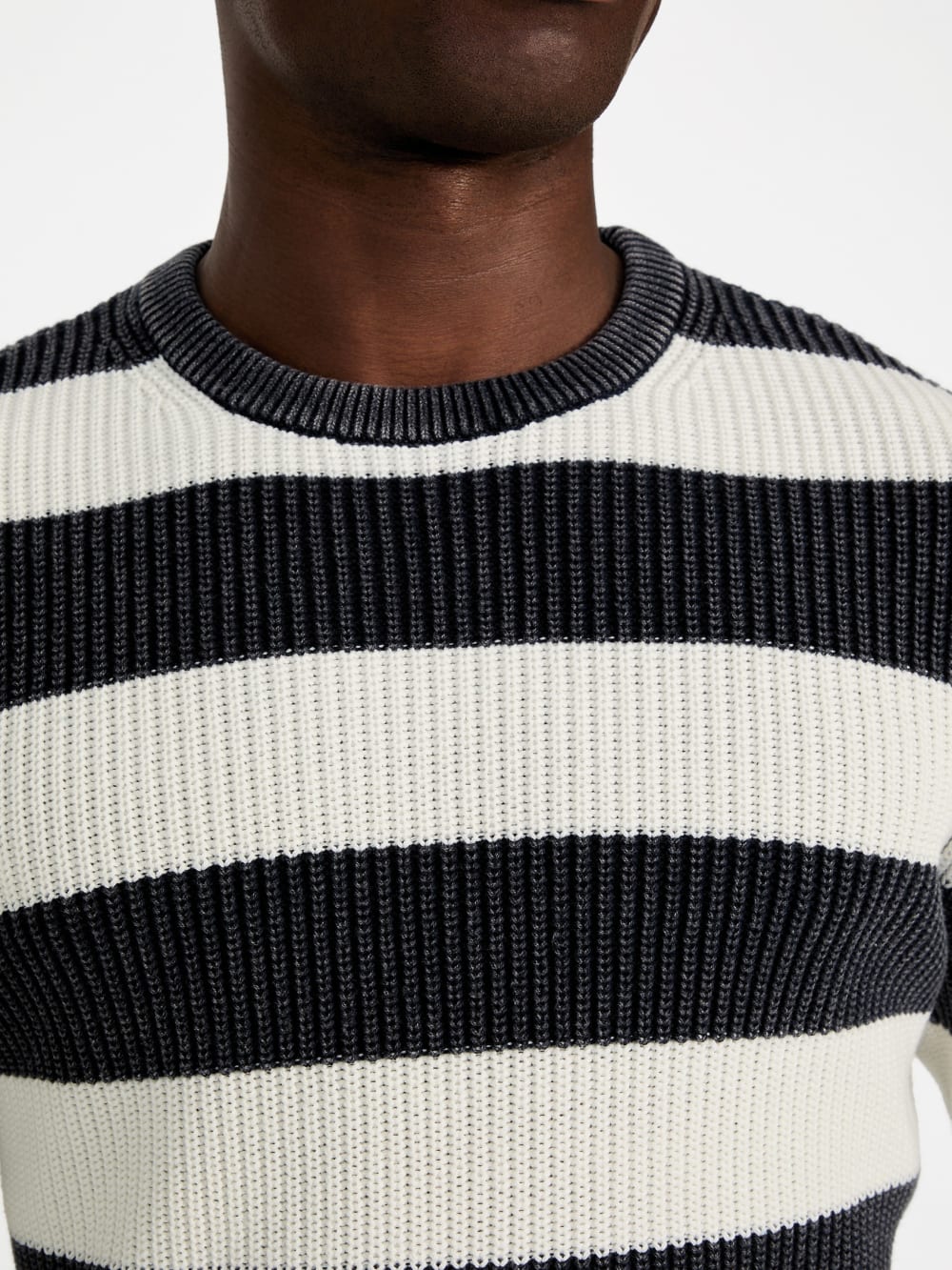 Herbie Ribbed Washed Sweater - Guess