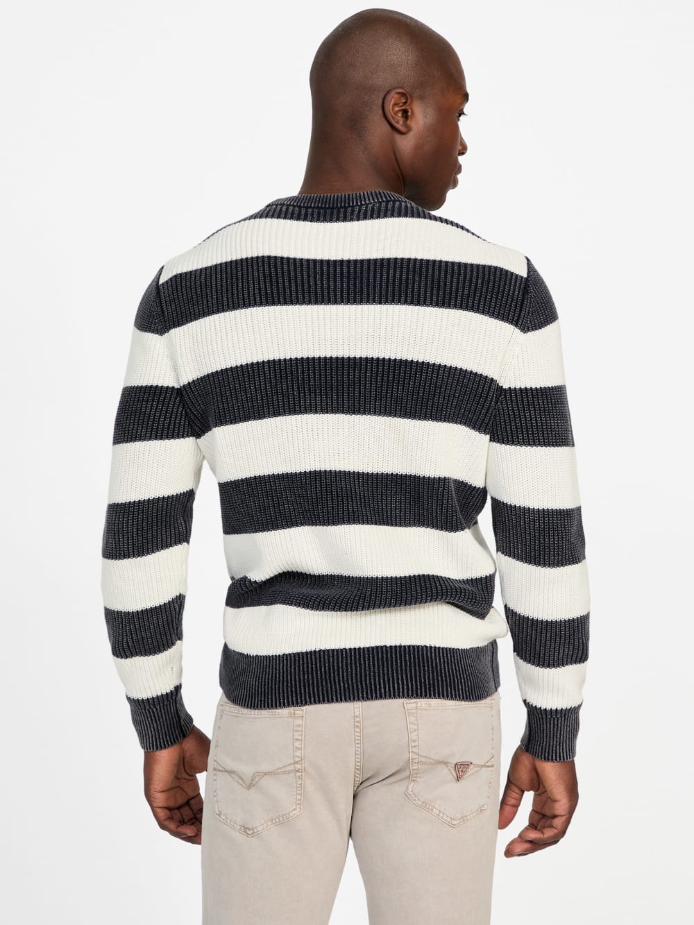 Herbie Ribbed Washed Sweater - Guess