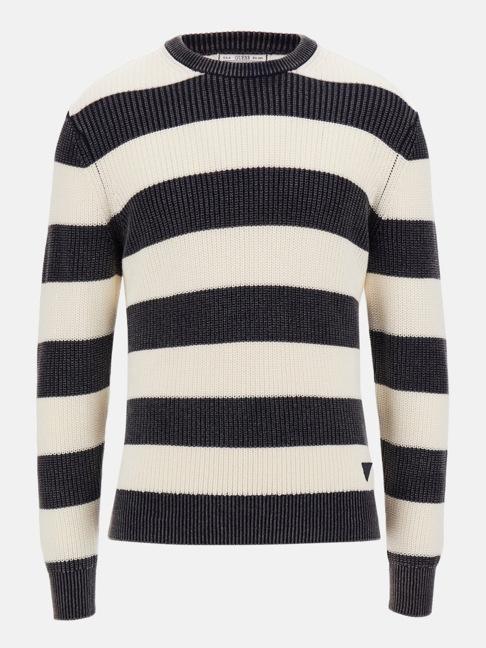 Herbie Ribbed Washed Sweater - Guess