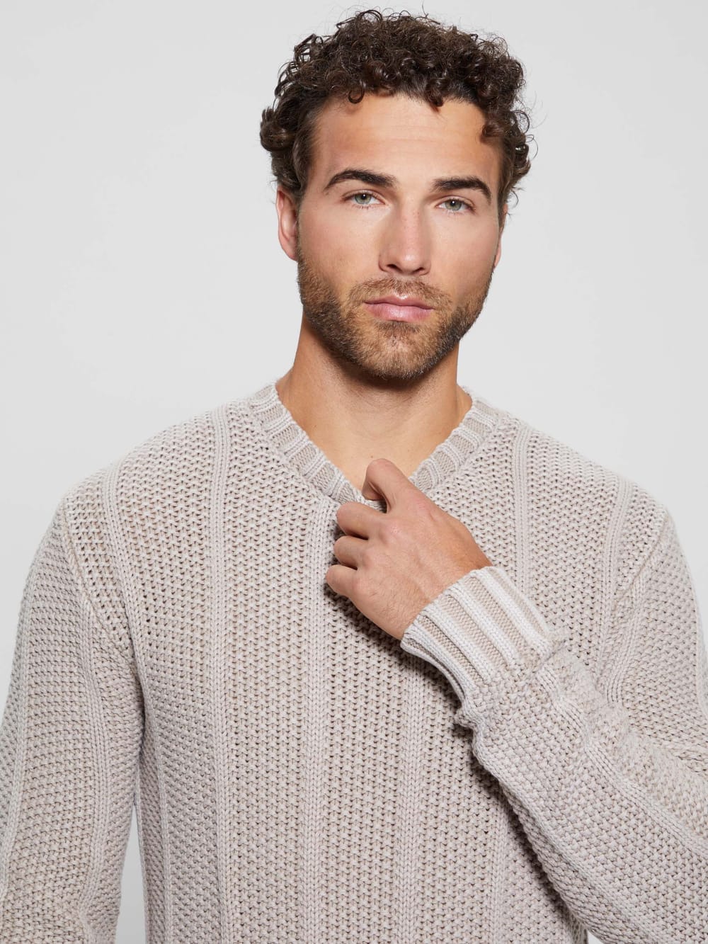 Eli Treated Stitched Sweater - Guess