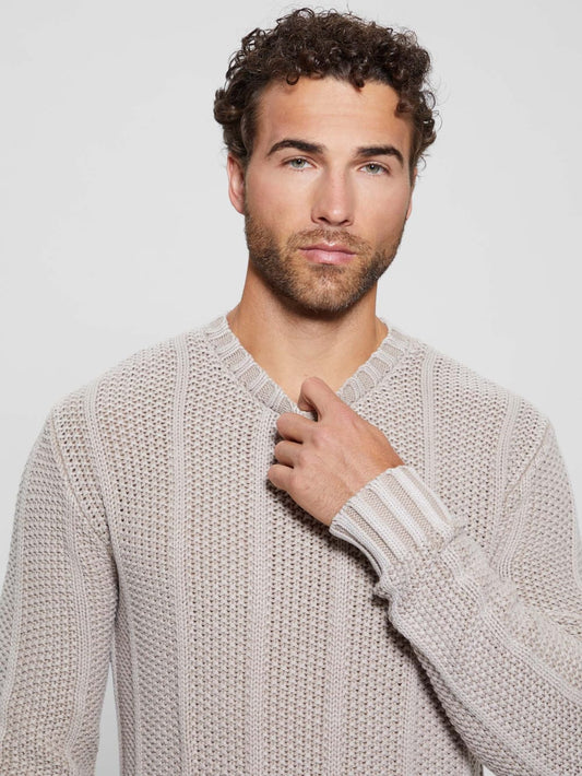 Eli Treated Stitched Sweater - Guess